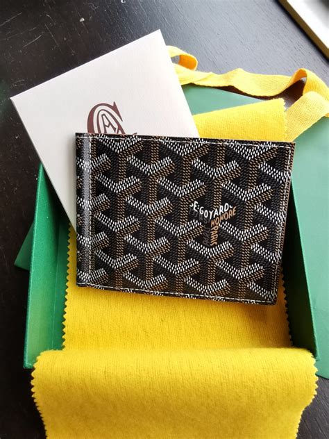 goyard money holder|real real goyard wallets.